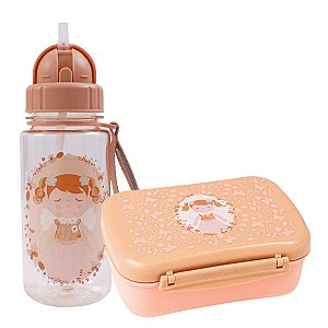 Kit Lanche e Garrafa Infantil Fada Malu