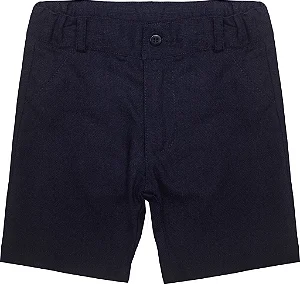 Bermuda Alfaiataria Linho Azul Marinho - Bárbara Kids