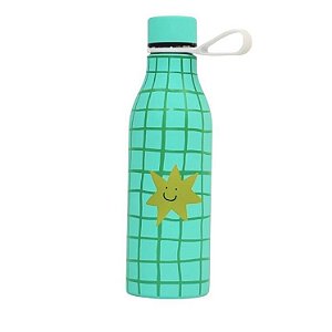 Garrafa Isotérmica 500 ml, c/ Dupla Camada de Aço Inox Verde - Florie