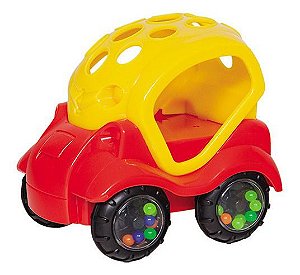 Baby Car Vermelho e Amarelo - Buba