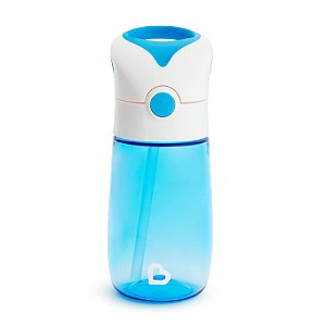 Copo Com Canudo Flip & Go 355 ml Azul - Munchkin