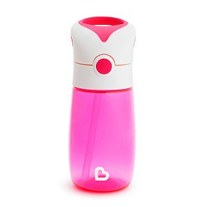 Copo Com Canudo Flip & Go 355 ml Rosa - Munchkin