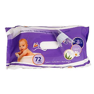 Lenços Umedecidos Higienizadores 72 unidades - Baby Bath 