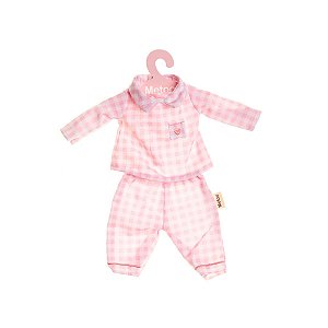 Roupa de Boneca Metoo - Pijama Rosa Com Cabide