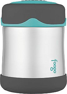 Pote Térmico FOOGO 290 ml Cinza e Azul - Thermos Foogo