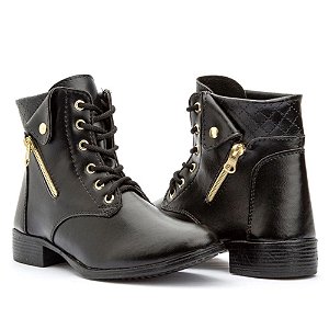 Coturno Feminino Dona Beja De Cadarço