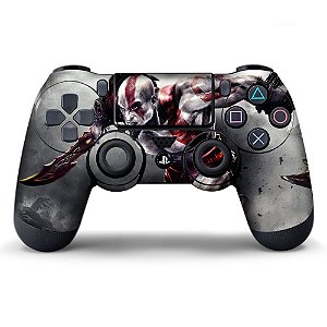 Adesivo de Controle PS4 Kratos Mod 01