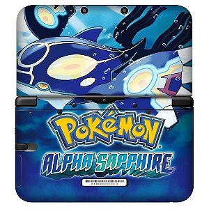 Adesivo Skin de Proteção 3ds XL Pokemon Alpha Sapphire