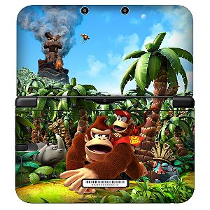 Adesivo Skin de Proteção 3ds XL Donkey Kong Mod 01