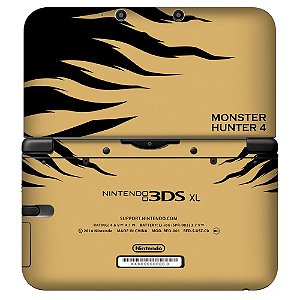 Adesivo Skin de Proteção 3ds XL Monster Hunter 4