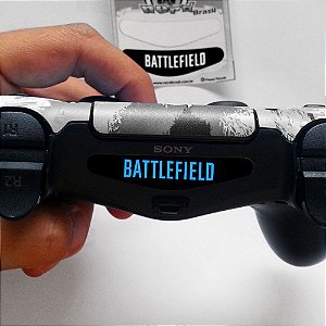 Adesivo Light Bar Controle PS4 Battlefield Mod 03