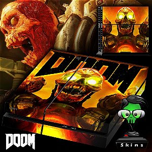 Adesivo para Console Ps4 Fat Doom 2