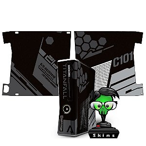 Skin Console XBOX 360 Slim Titanfall Black