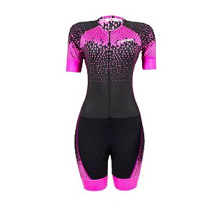 Macaquinho Ciclismo Feminino Cabani Rosa