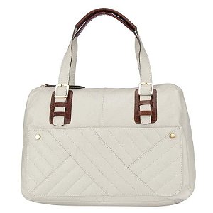 Bolsa Couro Mao Anelise 14, Bege - I14A07C - Le Postiche