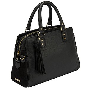 Bolsa Couro Mao Erica 14, Preto - ERRO30C - Le Postiche