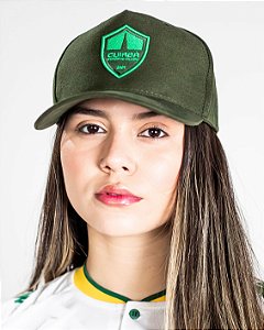 Bone Aba Curva Verde Escuro