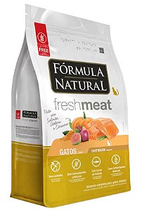 FÓRMULA NATURAL FRESH MEAT GATOS CASTRADOS SALMÃO 7KG