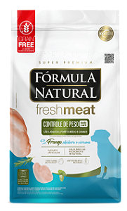 Fórmula Natural Fresh Meat Controle De Peso Cães Adultos Portes Médio E Grande Frango, Abóbora E Cúrcuma 12kg