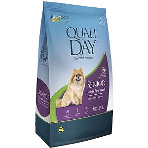 Qualiday Cães Sênior Raças Pequenas Frango e Vegetais 1 kg