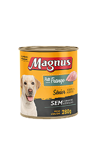 Patê Cães Magnus Sênior Frango Lata 280g