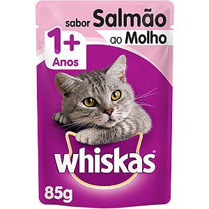 Sachê Whiskas Gato Adulto - Salmão ao Molho 85g