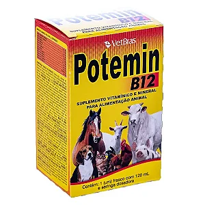 Potemin Suplemento e Mineral Para Animais B12 120 mL - VetBras