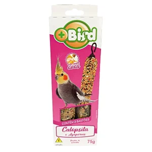Ração Para Calopsita Agapornis 2 Bastões Mais Bird Com Mel e Ovos 75g