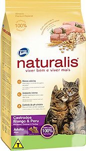Naturalis Gatos Castrados - Frango e Peru 3kg