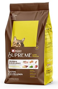 QUATREE SUPREME GATOS CASTRADOS FRANGO 15KG