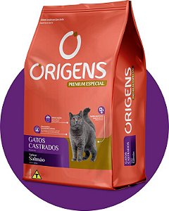 Origens Gatos Castrados Salmão 3kg