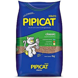 AREIA HIGIÊNICA PIPICAT CLASSIC 4KG