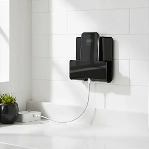 Suporte De Carregamento Para Celular Em Acrílico Preto