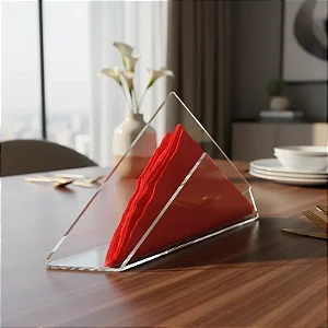 Porta Guardanapo em Acrílico Cristal sem Personalização