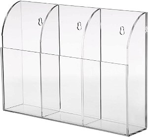 Suporte em Acrílico para 3 Controles Remotos de Ar-Condicionado