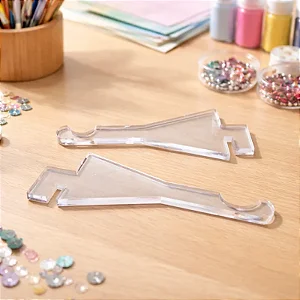 Suporte Nariz de Encaixe para Expositor de Óculos em Acrílico Cristal