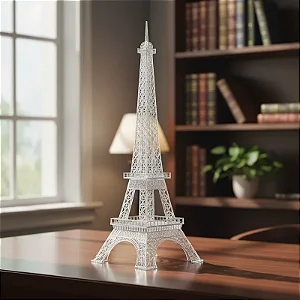 Torre Eiffel em Acrílico Cristal com 64 cm de Altura