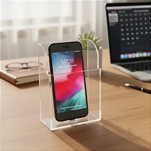 SUPORTE EM ACRÍLICO PARA 1 CELULAR