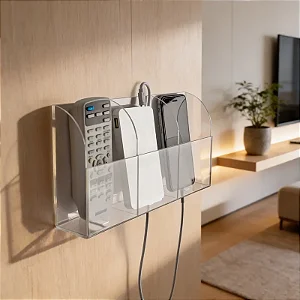 SUPORTE EM ACRÍLICO PARA 3 CELULARES