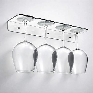 Organizador de Copos e Taças em Acrílico Transparente Ideal para Bar , Adega e Motorhome