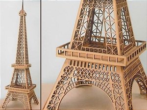 Torre Eiffel em MDF 125 cm