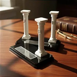 Troféu Colunas - Com Personalização