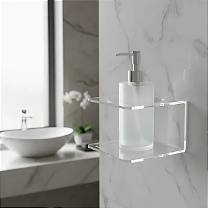 Suporte em Acrílico para Álcool Gel