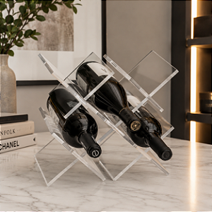 Adega de Mesa em Acrílico Transparente Luxuosa