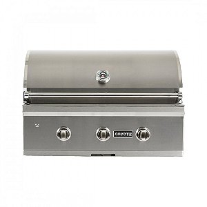 churrasqueira à gás COYOTE SÉRIE C 34", 3 queimadores inox 86cm GLP 110V- C2C34LP