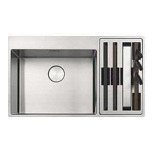 Cuba De Sobrepor Box Center Franke 86x51 c/ Acessórios e Válvula 4,5