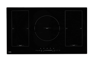 Cooktop de Indução Evol Smart Vidro Preto 5 Bocas 90cm 220V