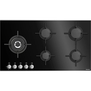 Cooktop Tecno Original à Gás 5 Bocas Vitrocerâmico 90cm 220V