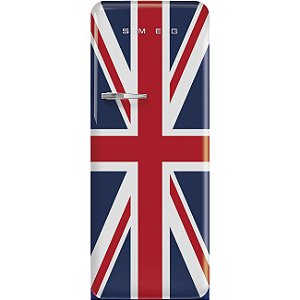Refrigerador Smeg 1 Porta Union Jack - Anni 50 - 270L - Dobradiça à Direita - 220V