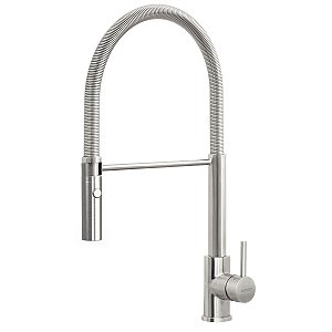 Misturador Monocomando Tramontina Versatile Aço Inox Com Bica Móvel